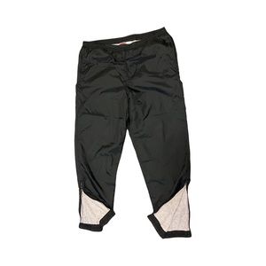 Vintage Nike Gray Grey Tag Nylon Black Lined Track Jogger Pants Sweatpants Sz XL